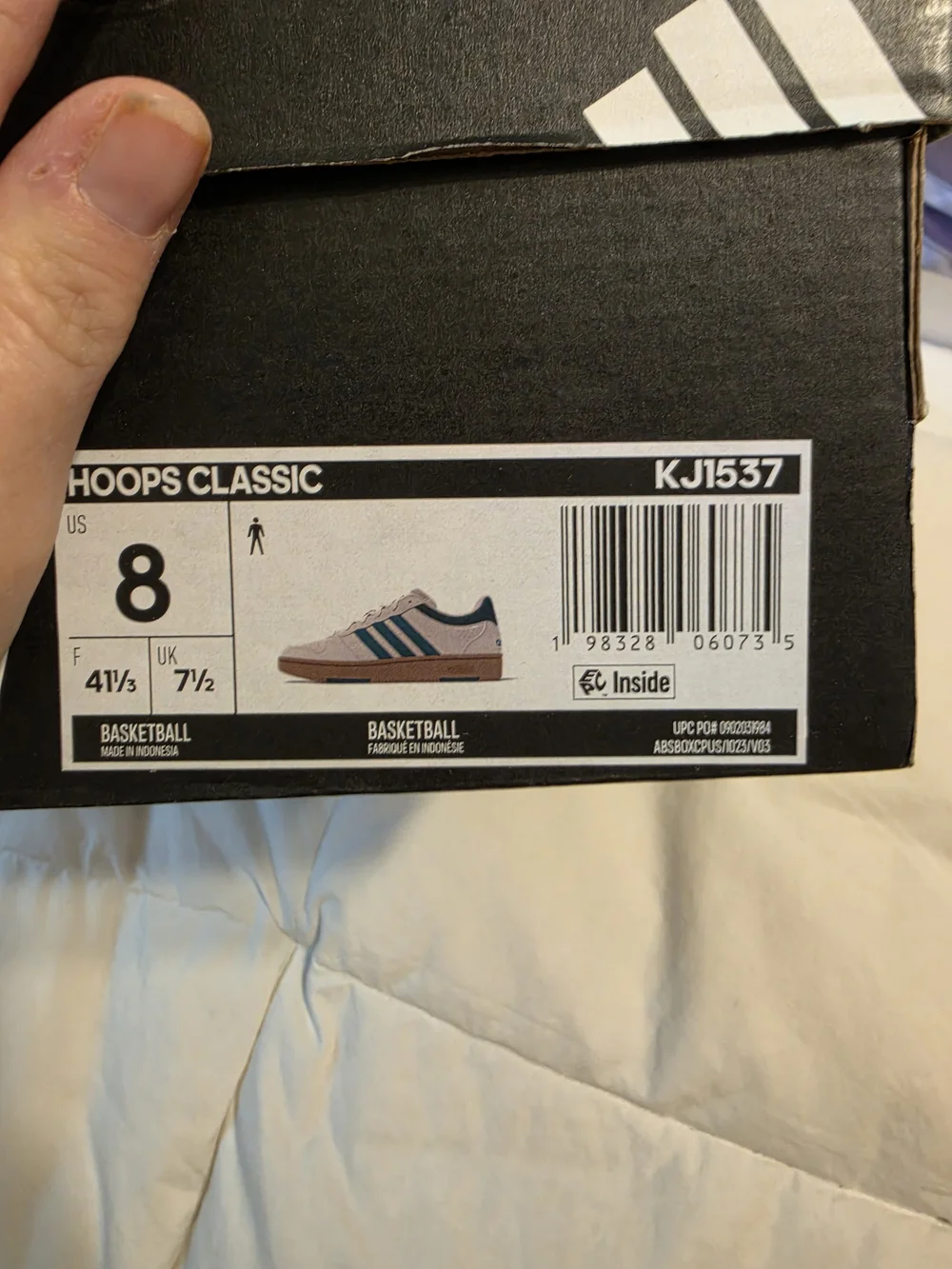 adidas Mens White & Teal Court Casual Sneakers